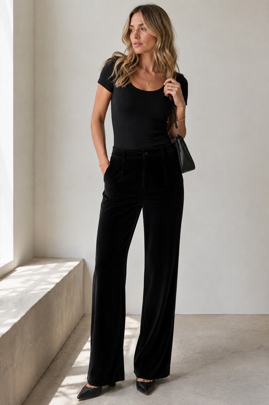 Michael Kors Black Straight Leg Trouser Dress Pants Womens 8 Preppy Career